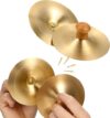 Vaguelly Finger Cymbals With Wooden Handles, 9cm