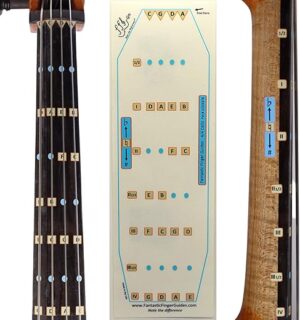 FFG NOTE THE DIFFERENCE Finger Guide Stickers for Cellos, 4/4 Size