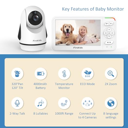 Firskids Baby Monitor With Camera And Audio - Image 2