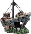 Raeasily Fish Tank Decoration – Sunken Ship Decor, 10 * 10