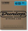 JIM DUNLOP Flatwound Short Scale Bass Strings DBFS45125S