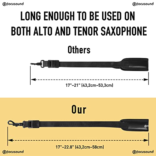 Focusound Upgraded Tenor Saxophone Neck Strap Padded - Image 3