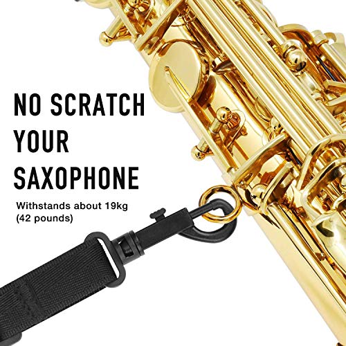 Focusound Upgraded Tenor Saxophone Neck Strap Padded - Image 5