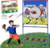 VATOS Football Toss Target Games With 4 Inflatable Footballs