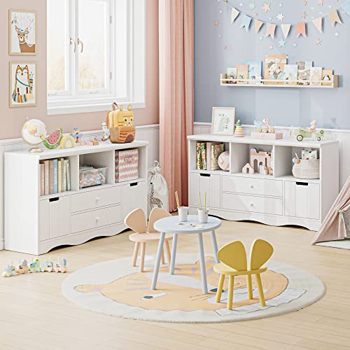 FOTOSOK 51.2" Large Toy Storage Organizer with Drawers - Image 4