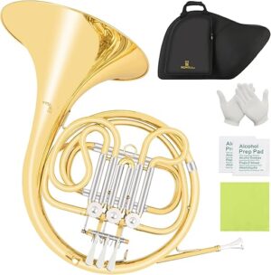 ROWELL French Horn Gold Lacquer F Horn with Case