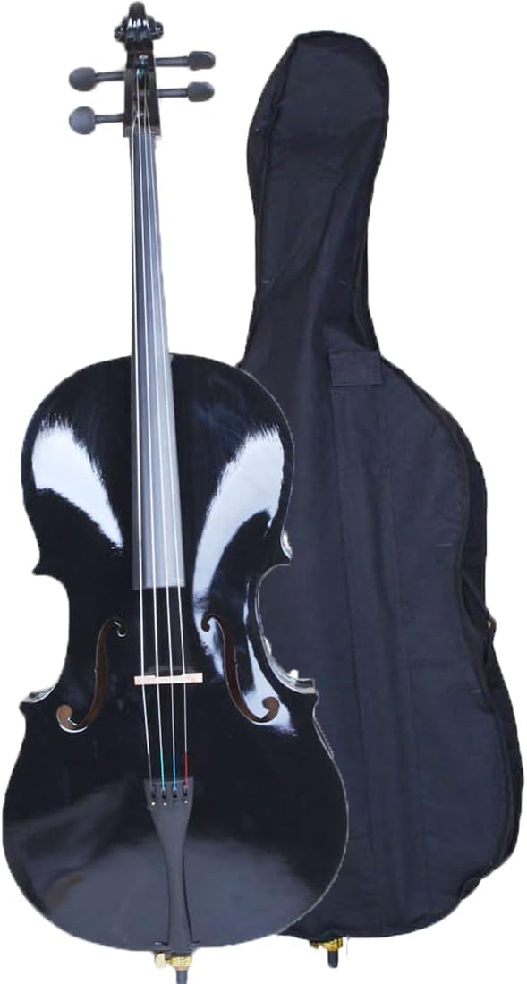 Vasitelan Full-Size Beginner Cello Kit (Black)