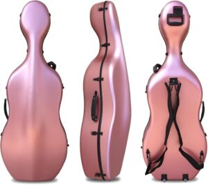 Vetimobato Full Size Carbon Fiber Cello Case (Pink)