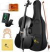Poseidon Full Size Solid Wood Acoustic Cello with Case