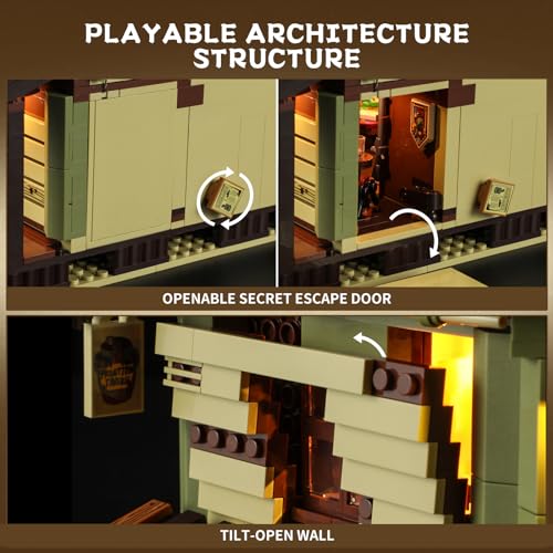 FUNWHOLE Western-Saloon LED Light Building Set 2026 Pcs - Image 4