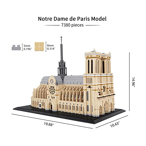 Geniteen Notre Dame de Paris Building Set, 7380 PCS - Image 3