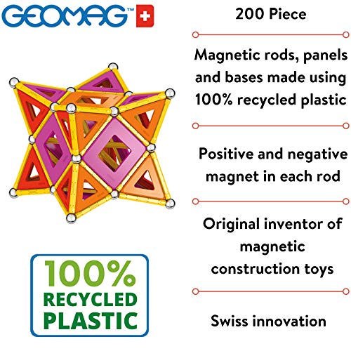 Geomag Magnetic Toys: 200 Piece STEM Building Set - Image 4