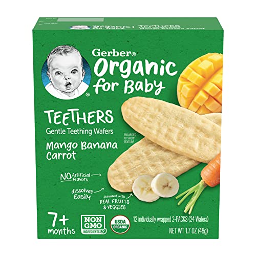 Gerber Snacks For Baby Teethers, Mango Banana Carrot - Image 2