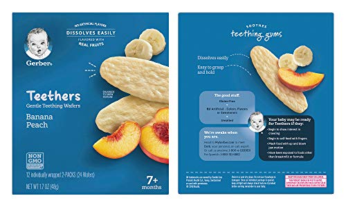 Gerber Teethers VariPk, Banana Peach Strawberry Apple, 2 CT - Image 2