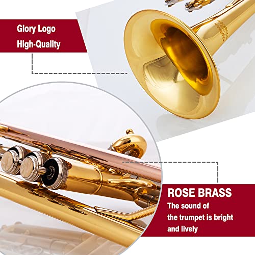 GLORY ESTD. 1962 Bb Trumpet for Beginner or Advanced Student - Image 4