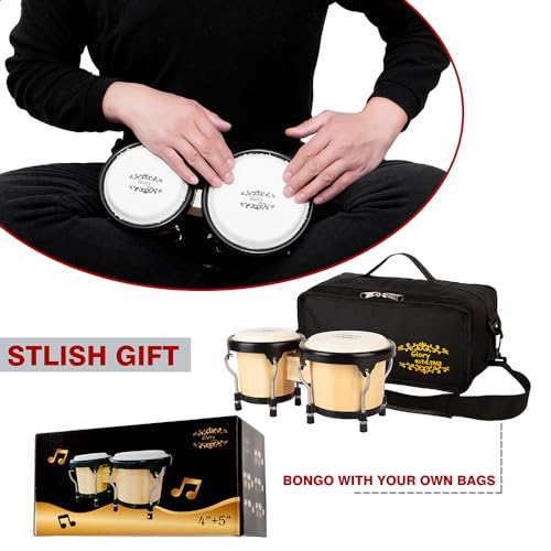 GLORY ESTD. 1962 Bongo Drums 4β And 5β With Bag - Image 2