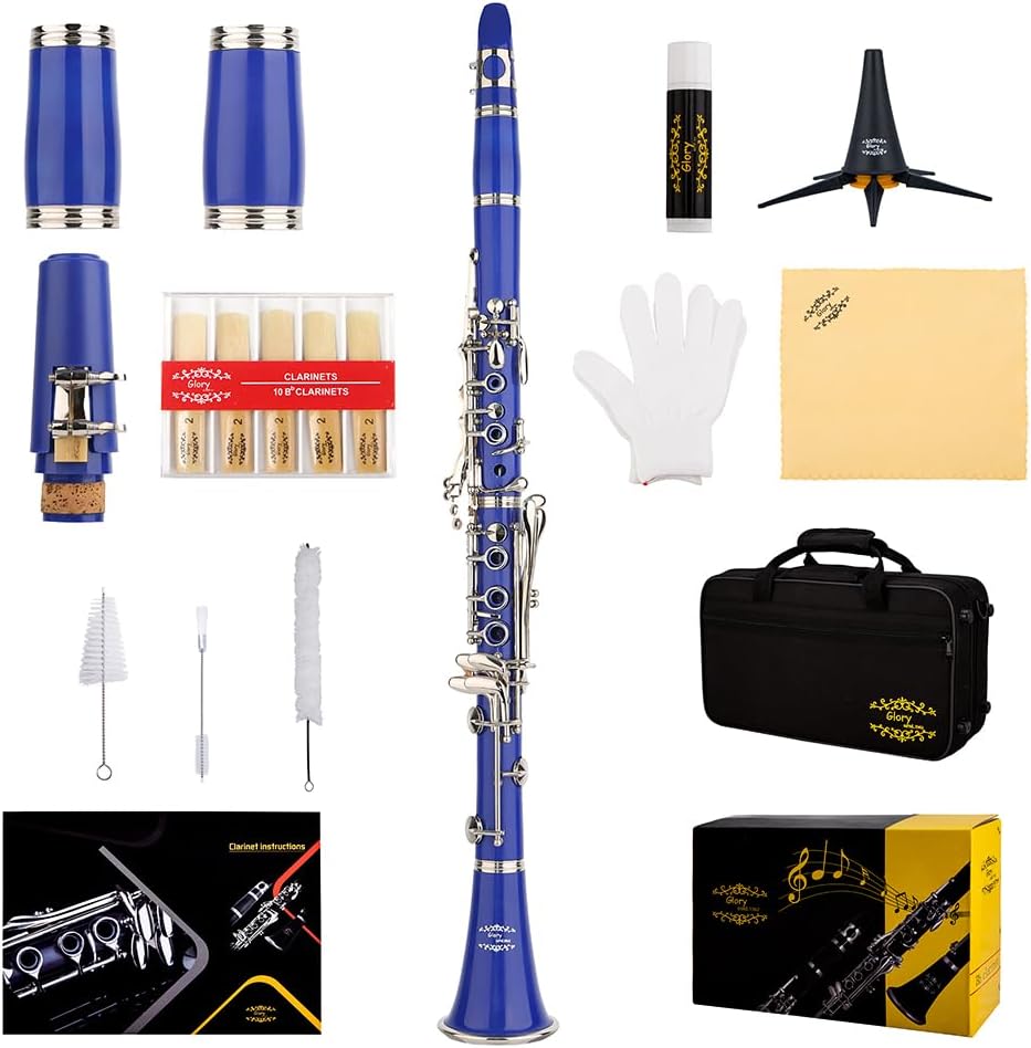 GLORY GLY-CLADBL Professional Ebonite Bb Clarinet