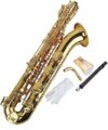 DZDZDZ Gold Lacquer Baritone Saxophone With Case