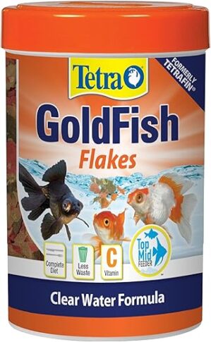Tetra Goldfish Flakes, Nutritionally Balanced Diet, 0.42 oz