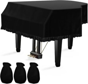 TINDTOP Grand Piano Velvet Dustproof Cover