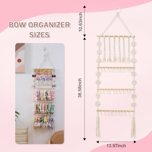 GRDYEAAR Bow Organizer For Girls, Claw Clip Hanger - Image 4