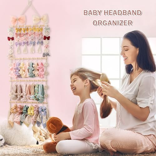 GRDYEAAR Bow Organizer For Girls, Claw Clip Hanger - Image 2