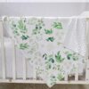 TANOFAR Green Leaf Minky Toddler Blanket, 30×40 Inch