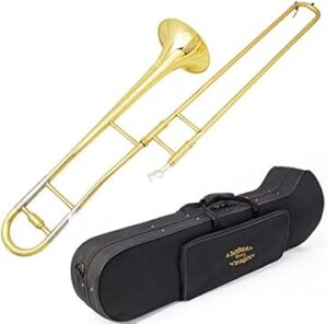 GLORY GTD-2 B Flat Brass Trombone with Case
