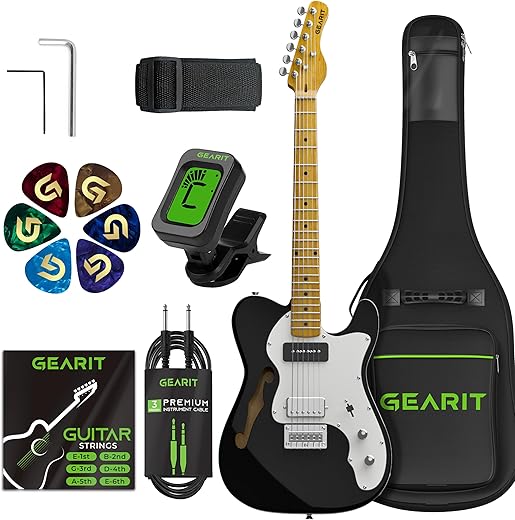 GearIT GTL-200 Shoreline Series Thinline Guitar