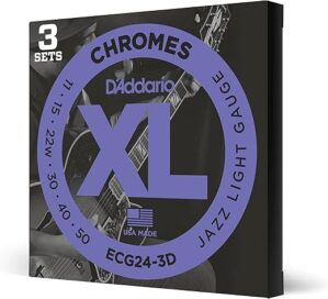 D'Addario Guitar Strings - XL Chromes - ECG24-3D