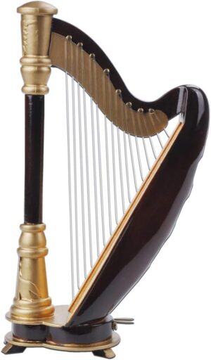 PUNK Hand-Made Wooden Mini Harp Ornament