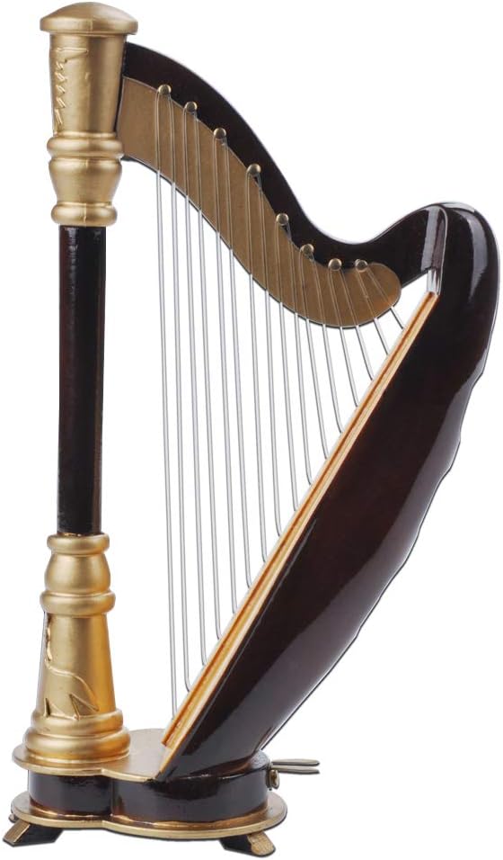 PUNK Hand-Made Wooden Mini Harp Ornament