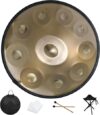 Kelisiting Handpan Drum 22 Inches D Minor, 432Hz 10 Notes