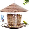 Hanizi Hanging Bird Feeder Squirrel Proof, Brown