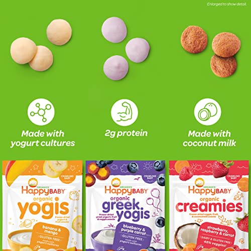 Happy Baby Creamies Veggie & Fruit Snacks, 1 Oz - Image 4