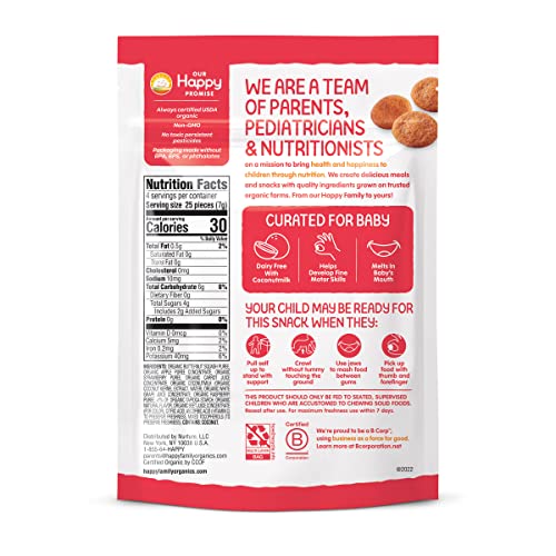 Happy Baby Creamies Veggie & Fruit Snacks, 1 Oz - Image 2