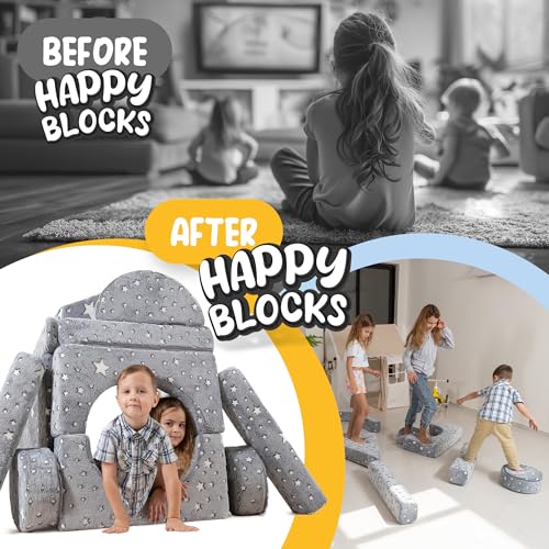 Happy Blocks Modular Kids Play Couch - 15pcs GLOW - Image 2