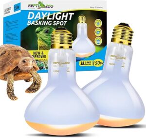 REPTI ZOO Heat Lamp Bulb 150W, 2 Pack
