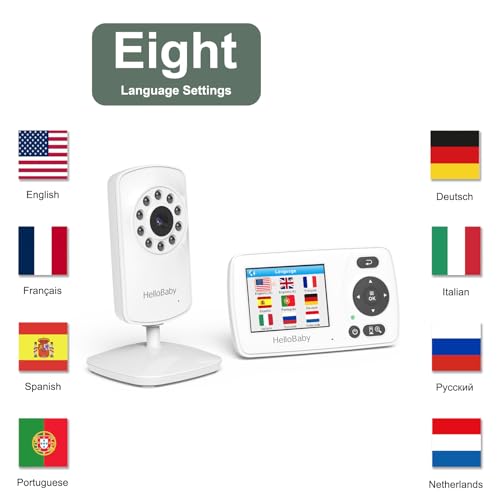HelloBaby Monitor With Camera And Audio, 1000ft - Image 3