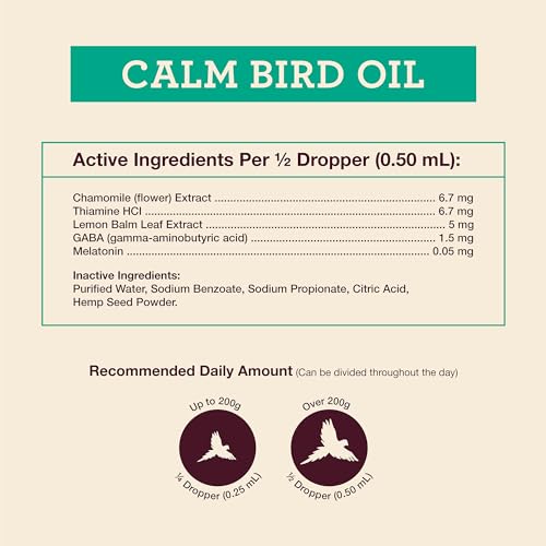 Hemp Well Calm Bird Oil - Relieves Anxiety, 2 Ounces - Image 3