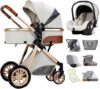 YCKEGEW High View 3 In 1 Baby Pram