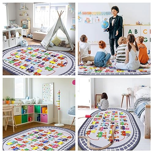 HiiARug Kids Carpet Playmat Rug ABC Alphabet - Image 5