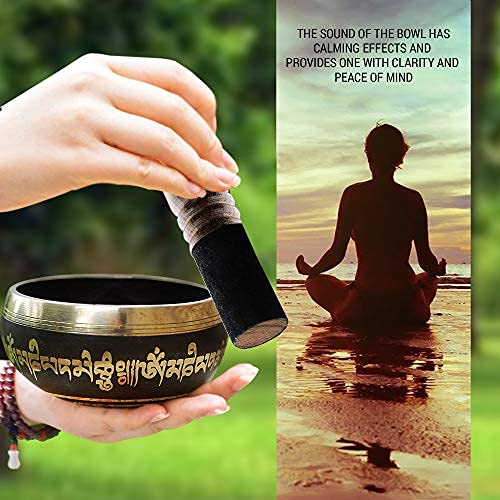 HIMALAYAN BAZAAR Tibetan Singing Bowl Set - Master Healing - Image 4