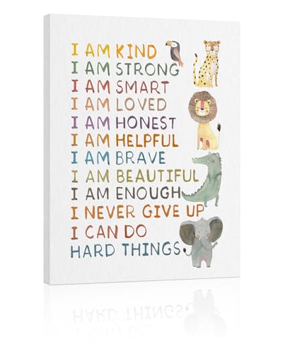 HLJ ART I Am Kind Smart Brave Wall Art - Image 3