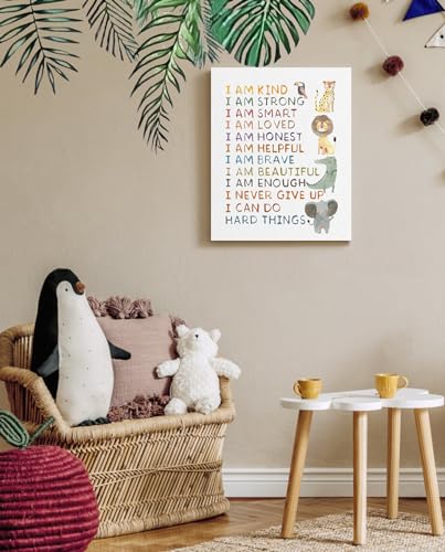 HLJ ART I Am Kind Smart Brave Wall Art - Image 5