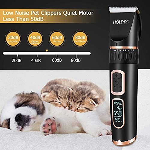 HOLDOG Dog Clippers Heavy Duty 3-Speed Grooming - Image 4
