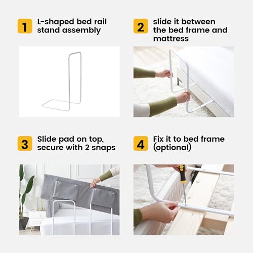 Homerchant Bed Guard Rail for Toddlers 43inch - Image 4
