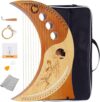 JOYGOOD Humanized Design Moon Harps, Brown, 19 Strings