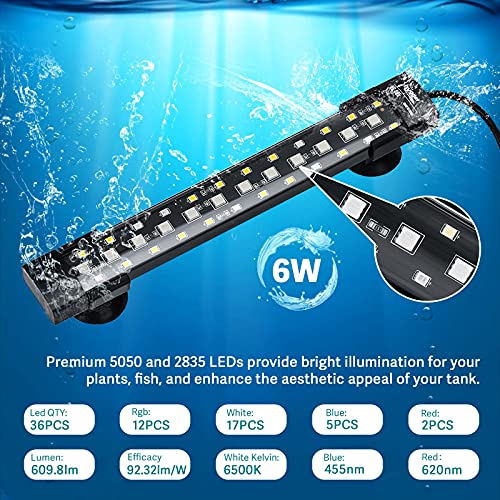 hygger Aquarium LED Light, Full Spectrum, 3 Rows Beads - Image 5