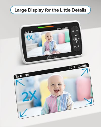 iFamily Baby Monitor - 5" Screen, 30Hrs Battery - Image 3